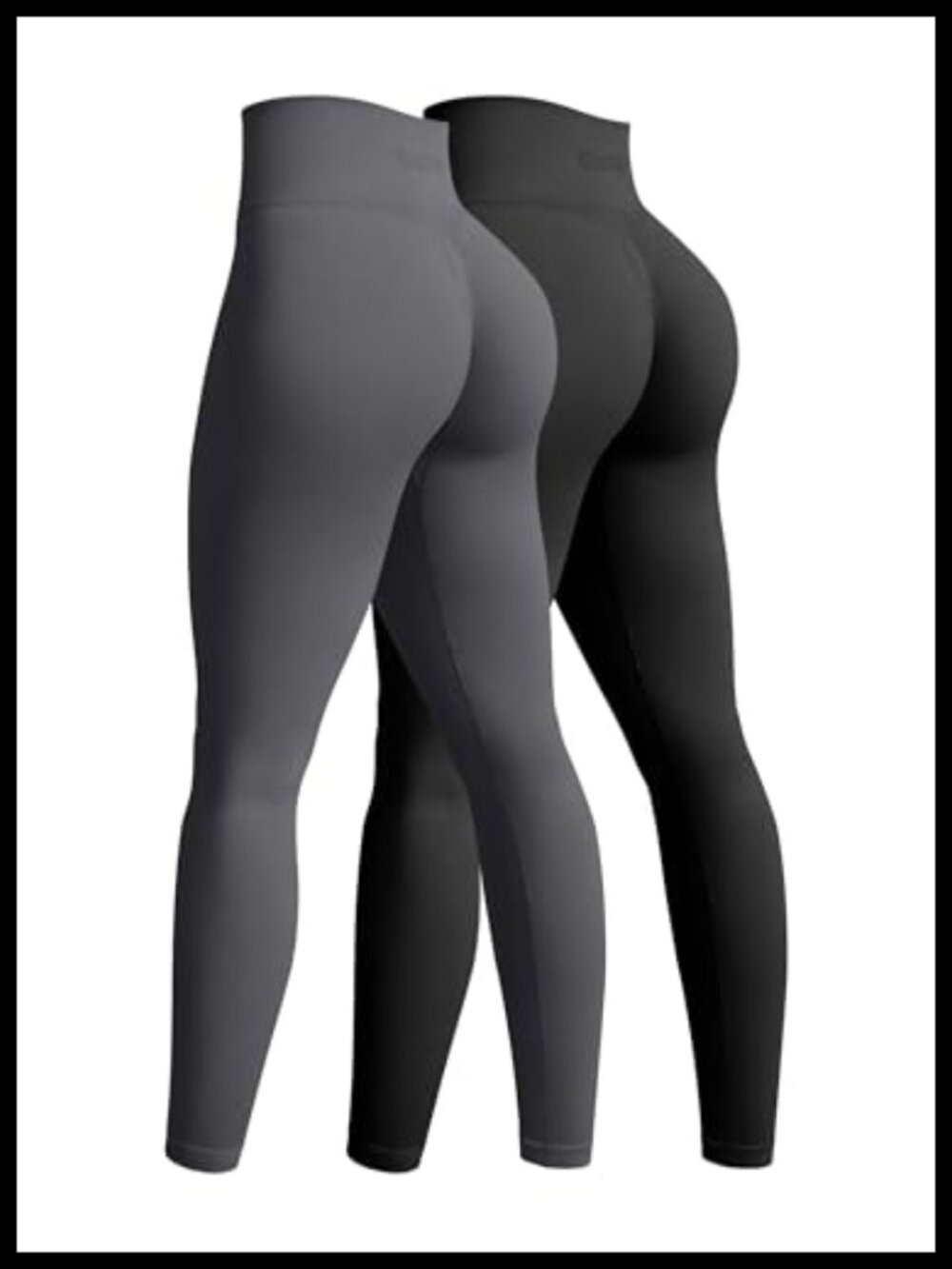 Women's 2 Piece High Waist Yoga Leggings Butt Lifting Tummy Control
